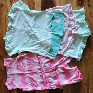 Carter's 3T pajamas flamingo crocodile